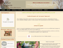 Tablet Screenshot of latelierdelapierre.com